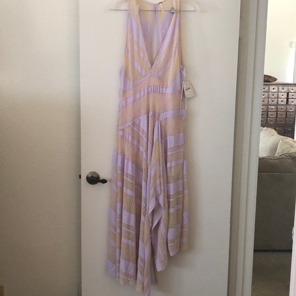 Free People Pink Combo Dress - Picture 1 of 1
